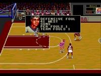 une photo d'Ã©cran de NBA Showdown sur Sega Megadrive